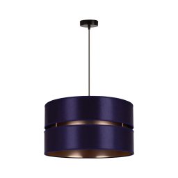 Duolla - Candeeiro suspenso DUO 1xE27/15W/230V diâmetro 40 cm azul/dourado