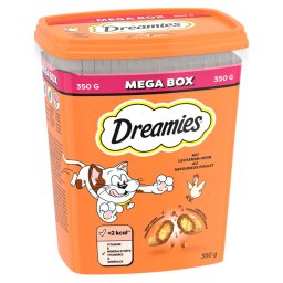 350g frango Mega Box Dreamies snacks para gatos