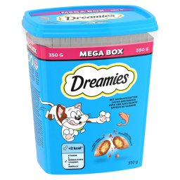2x350g salmão Mega Box Dreamies snacks gatos
