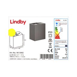 Lampenwelt - Iluminação de parede LED CATALEYA 2xLED/2W/230V