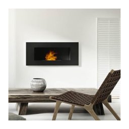 Bio lareira embutida DELTA3/TUV 40x120 cm 3x1,1kW preta