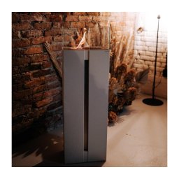 Kratki ROMEO/CZARNY/TUV - Lareira BIO ROMEO 113,6x35,9 cm 2kW preta