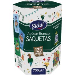 Açúcar Sidul - 125 saquetas x 8g