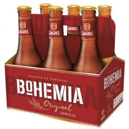 Cerveja Sagres Bohemia Original - Pack 6x33cl