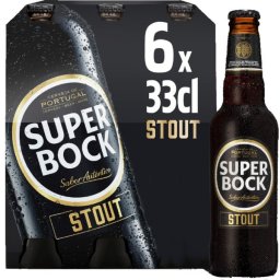 Cerveja Preta Super Bock STOUT - Pack 6x33cl