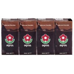 Leite Chocolate Agros - Pack 4 x 200ml
