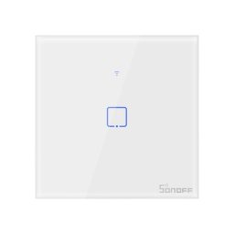 Sonoff T0EU1C-TX Branco Interruptor de Parede Simples Táctil Inteligente WiFi