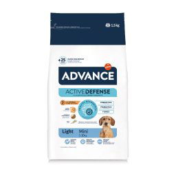 1,5kg Mini Light frango e arroz Advance ração cães