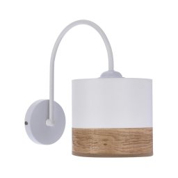 Candeeiro de parede BIANCO 1xE27/40W/230V branco/castanho