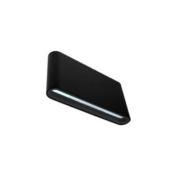 Iluminação de parede exterior LED FLOW 2xLED/6W/230V IP54 3000K preto