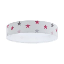 Luminária LED dimável GALAXY KIDS 24W 230V estrelas branco/rosa/cinza +DO