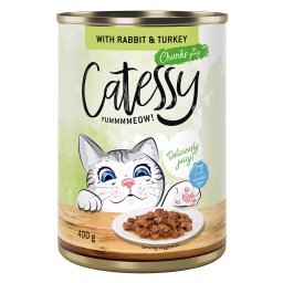 24x400g coelho e peru em molho Catessy comida húmida