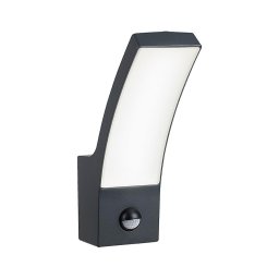 Rabalux 7505-Iluminação de parede exterior LED com sensor PALANGA 12W/230V IP44