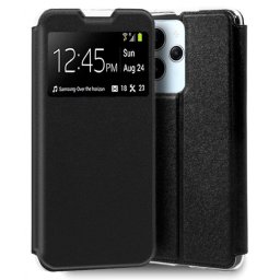 Capa Xiaomi Redmi 12 Flip Book com Janela Preto