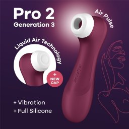 Satisfyer Pro 2 Generation 3 Liquid Air Technology - Vinho Tinto