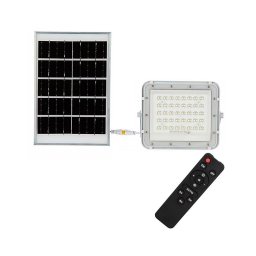 Holofote solar LED exterior LED/6W/3,2V IP65 4000K branco + CR