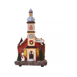 Decoração de Natal LED LED/3xAA igreja