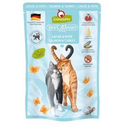 12x85g salmão e peru DeliCatessen GranataPet comida húmida para gatos