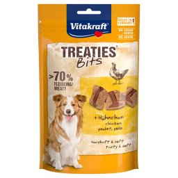 2x120g frango Treaties Bits Vitakraft Snack para cães