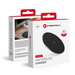 Carregador Wireless Forcell Quick Charge Pad 15w Preto em Blister