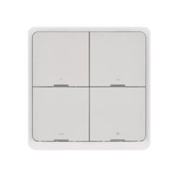 Interruptor 4 botões GoSmart 1xCR2430 Tuya branco