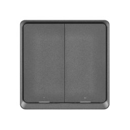 Interruptor 2-botões GoSmart 1xCR2430 Tuya preto