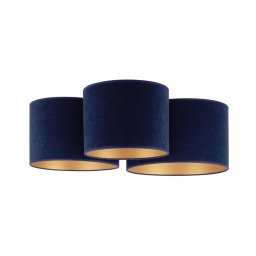 Duolla - Iluminação de teto ROLLER TRIO 3xE27/60W/230V azul