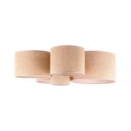 Duolla - Iluminação de teto ROLLER PENTO 5xE27/60W/230V bege
