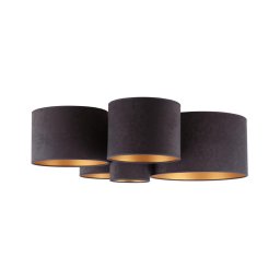 Duolla - Iluminação de teto ROLLER PENTO 5xE27/60W/230V antracite