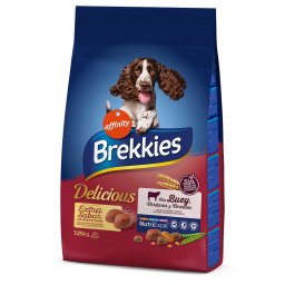 2x7,25kg vaca Delicious Brekkies ração para cães