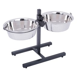 Suporte para Comedouros com 2 Tigelas Inox 2x2,8litros