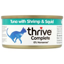 24x75g Thrive Complete atum camarão e lulas gatos