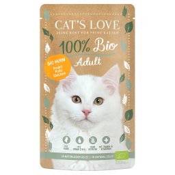 6x100g frango Bio Cat's Love comida húmida para gatos