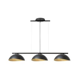 Lustre de cabo SOLAR 3xE27/60W/230V preto