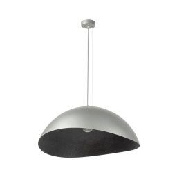 Lustre em cabo SOLARIS 1xE27/60W/230V prata/preto