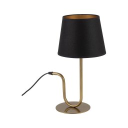 Candeeiro de mesa VOLUTTO 1xE27/60W/230V preto/cobre