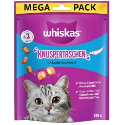 4x180g salmão Temptations Whiskas snacks gatos
