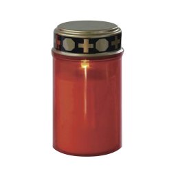 Decoração para exterior LED/2xC IP44 vermelha