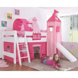 CAMA SEMI ALTA INFANTIL COM SLIDE E TORRE CASANDRA