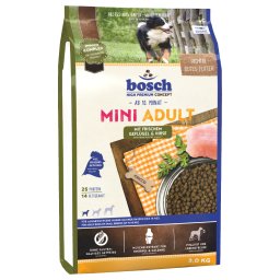 2x3kg Bosch Adult Mini com aves e perú ração