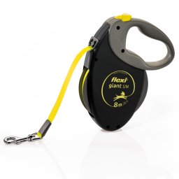 Trela extensível Flexi Giant com fita de 8m Tam.S/M