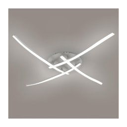 Brilagi - Luminária de teto STRIPES LED/32W/230V prateada