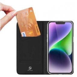 Capa Iphone 15 Flip Book Dux Ducis Skin Pro Wallet Case Preto
