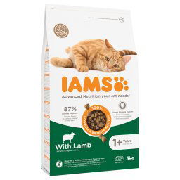 3kg IAMS for Vitality Adult com cordeiro