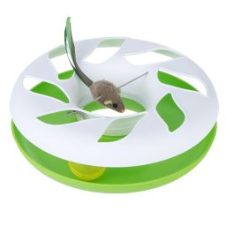 Carrossel verde e branco, Ø 25 cm brinquedo para gato