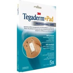 3M Tegaderm +Pad Penso 9x15cm x5 Penso Poliuretano