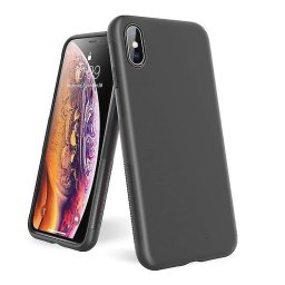 Capa TPU Mate preta para iPhone X / XS