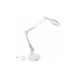 Extol - Candeeiro de mesa LED com regulação e lupa LED/8W/5V 2900/4500/7500K branco