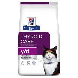 3kg y/d Thyroid Care Hill's Prescription Diet ração gatos