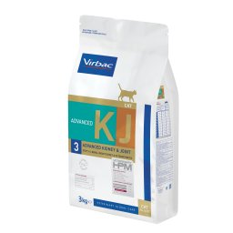 2x3kg Cat Advanced Kidney & Joint Support KJ3 Virbac Veterinary HPM ração gato